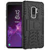 Dual Layer Rugged Tough Case & Stand for Samsung Galaxy S9+ (Black)
